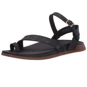 Chaco Black Tulip Leather Sandals Size 11